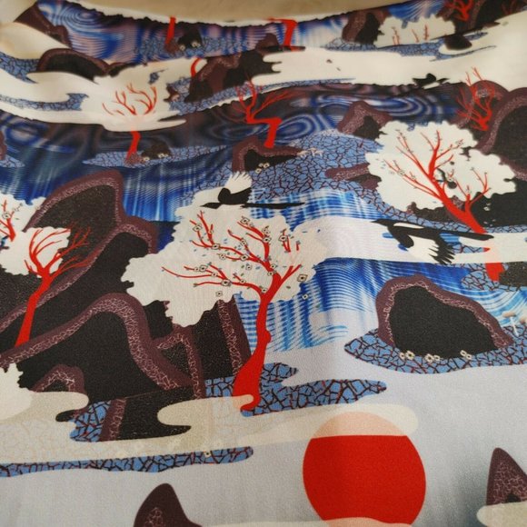 Handmade Japanese Style A-Line Colorful Skirt - Picture 7 of 10